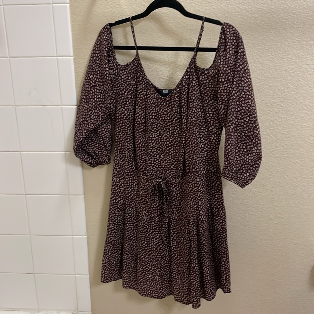 Paige Burgundy Dress